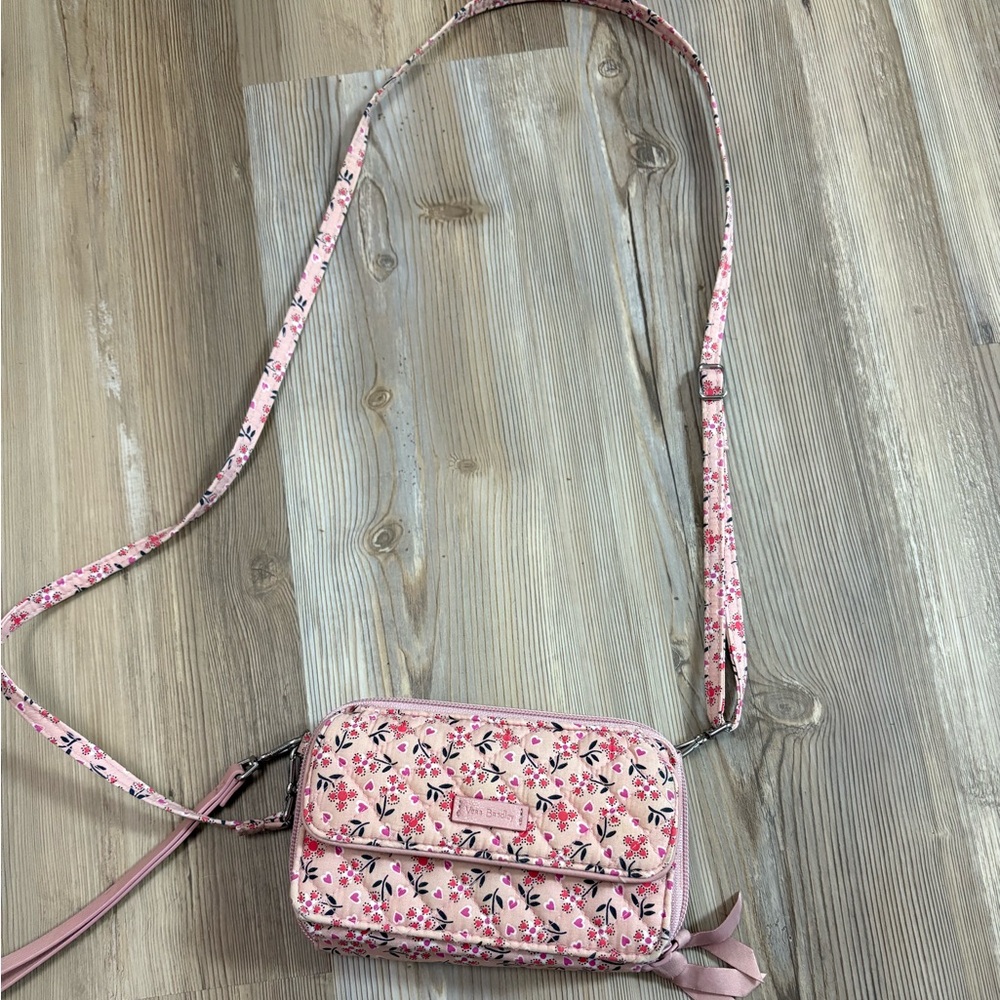Vera Bradley Floral Pink Crossbody Bag